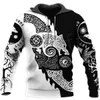 Tessffel Vikings Symbol Tattoo Viking Warriors NewFashion Trucksuit 3DPrint Casual Unisex Zipper/Sweatshirts/Hoodies/Jacket B-7 C1117