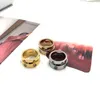 6mm hete verkoop titanium rvs liefde ringen voor vrouwen mannen sieraden paren kubieke zirconia trouwringen logo bague femme