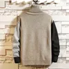 Men's Sweater Winter Turtleneck Pullover Fashion Designer Sweater Mens Long Sleeve Sweats Ropa De Hombre Plus Size 5X 201126