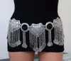 Turkish Gypsy Silver Belly Chains Boho Ethnic Jewelry Sexy Bikini Waist Dance Coin Dress Belt Belly Piercing Tribal Jewelry T20050266Z