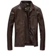 new designer New Leather Jackets Men's Outwear Casual Washed Biker Motorcycle Jacket Men Fashion Faux Leather Coats 5XL Jaqueta De Couro