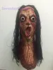Adulto látex assustador cabeça cheia face respirável halloween horrível vestido de fantasia de horror y200103