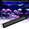 15W 48led Full Spectrum Aquarium Lights Wysokiej jakości morska Lampa koralowa 23.6inch Black (Nadaje się do 23,6-31.49inch Długie akwarium)