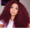 Highlight 4 30 Colored Human Hair Wigs Jerry Curly Lace Front Wigs Brazilian Curly Wig With Baby Hair Transparent Lace3422127