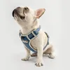 Tuff Hound Nylon Dog Harness No Puxador De Segurança Cão De Cão Francês Bulldog Reflexivo Ajustável Filhote de Cachorro Macio Arnês Colete Cão Coleira 201126