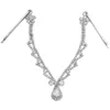 Luksusowy nakrycie głowy ślubne Crystal ślubna łańcuch głowy Tiara biżuteria do włosów dla kobiet rhinestone na czoło akcesoria Prezent 7000309