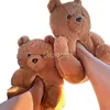 New Plush Teddy Bear Cute Rainbow Cartoon Indoor Slippers Non-Slip Mute Bedroom Office Soft Warm Winter Autumn 0227