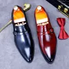 Autumn Men Business s Nouveau usure formelle hommes chaussures simples coréen authentique cuir plus taille avec boucle bune bune chaussure plut