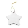 Sublimation Blanks Christmas Hanger Thermische Transfer Lege Keramische gecoate Xmas Tree Hanging Aangepaste Patroon Festival Party Decoratie HH9-3669