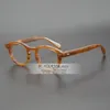 JackJad Top Quality Acetate Frame Johnny Depp Lemtosh Style Eyewear Frame Vintage Round Brand Design Eyeglasses optical glasses frame