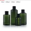 Frete grátis 50ml 100ml 150ml 200ml verde luccy plástico vazio frasco de perfume garrafa toner cosmético recipientes cosméticosGood quantidade