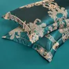 Sängkläder sätter lyxig europeisk stil Silk Jacquard Set Double Däcke Cover Pure Cotton Bed Sheet/Linen Pillow Cases Home Textiles1