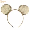 14pcs lot 2020 Fashion Sequins Mouse Ears Headband Glittle DIY Girls Hair Accessories For Women Hairband Party Accesorios Mujer LJ224r
