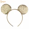 14 pz / lotto 2020 moda paillettes orecchie del mouse fascia Glittle accessori per capelli ragazze fai da te per le donne fascia per capelli accessori per feste Mujer LJ201226