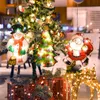 Winkel StoreFront Dress Up Holiday Window Decor Led Decoratie Kerstmosfeer Small Hangdoek Scene Layout SucTion Cup LED 201204