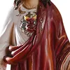 Artesanía de estatua 13 cm de altura Resina Católica Sagrado Sagrado Corazón de Jesús Estatuas Figurine Craft Suministros Hermosos y de alta calidad2655