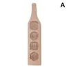 Wooden Four Holes Pastry Mould With Handle For Moon Cake Mung Bean Cake Tray Cake Mold Decorating Tools-30 T200703