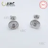 AMC 925 Серебряная серебряная любовь Классическая сердец -хризлы круглы