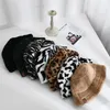 Party Favor Plüsch Fischer Hut Winter Warme Mode Frauen Designer Hüte Leopard Zebra Print Party Hut 13 Stil XD24279