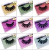 3D Mink Eyelashes 40 Style Natural Extension Long Mink Wash Hand Made False Wimpers Volledige streep wimpers met borstel en Tweelen snel schip