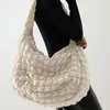 Large Capacity Down Cotton Tote Shoulder Designer Ruched Handbags Casual Nylon Crossbody Messenger Bags For Women Big Purse Q1204 59