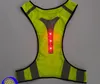 Night Running Outdoor LED Reflective Safety Vest Jacket for Cycling High Visibility 2 Colors DSA1W