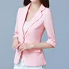 Women Gray Plaid Blazers 2020 New Fashion Lady Office Work Suit Pockets Jackets Coat Casual Slim Tops Long Sleeve Femme Blazer LJ201021