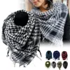 Scarves 2021 Arab Shemagh Keffiyeh Tactical Palestine Scarf Shawl Kafiya Wrap Grid For Female Male Birthday's Gift1