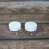 Dhgate Luxury 15g 30g 50g Double Wall Petg Plastic Facial Cream Jar With White Lid Logo Custom, Wide Mouth Empty Body Butter Freeship