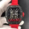Une toute nouvelle montre pour homme Version en fibre de carbone Mouvement NH05 Modification mécanique (Automatique) Montre-bracelet Livraison flash Livraison flash