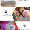 Women Fitness Yoga Push Up Sports Gym Running Bra Top Sport Brassire Athletic Sportswear T200601