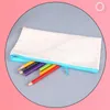 6 Colors Blank Heat Sublimation Student Pencil Bag Pillow 4 Size Women Makeup Handbag Mini Canvas Storage Hand Bags Diy Heat Transfer Print Wallet