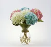 Single branch simulation Decorative flowers Hydrangea silk cloth plant wedding false flower wholesale decoration