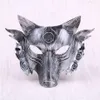 Máscara de lobo grosso fantasia de terror lobos máscaras halloween máscaras decoração de festa adulto crianças214o3671333