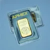 Regalo de lingotes chapado en oro de alta calidad 1 Oz Apmex Gold Bar Non Magnetic 24K Business Collection234e9474419