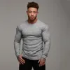 الخريف أزياء الرجال تي شيرت سترة س الرقبة يتأهل knittwear الرجال اللياقة البدنية طويلة الأكمام البلوفرات القمصان 201106