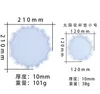 樹脂コースター型テクスチャードフラワーDIYエポキシ樹脂トレイ金型花茶トレイコースターエポキシ金型