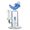 Bong in vetro da 14 mm Bong unico Bong unico Heady Mini Banana Narghilè Forma 7 pollici Olio Dab Rig Showehead Perc Tubi d'acqua con ciotola DHL20094 Tipo dritto