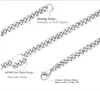 10 MM 24 POLLICI Acciaio Inossidabile Uomo Donna Collana Curb Link Chain Gioielli Argento/Oro Puro Lucido