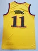 Basketball Trae Young Jersey 11 Luka Doncic 77 Stephen Curry 30 Jayson Tatum 0 DeMar DeRozan 11 Cade Cunningham 2 Damian Lillard Men Navy Blue White Red Black Stitched