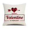 家庭用装飾的な投げ枕ケース愛の手紙の枕の箱バレンタインの日のための通気性の正方形のクッションカバー22スタイルW-00541