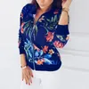 Plus Size Printemps Femmes Vestes Rétro Floral Imprimé Manteau Femme À Manches Longues Outwear Vêtements Court Bomber Veste Tops 5XL LJ200824