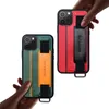 Para iPhone 12 Pro Max Phone Cases Moda Titular de pulso de couro caso capa protetora para iphone 11 XS Max 8 7 Plus