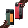 Voor iPhone 12 Pro Max Telefoon Gevallen Mode Lederen Polshouder Beschermhoes Cover Voor iPhone 11 XS max 8 7 Plus