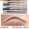 Eyebrow Enhancers Maquiagem Eye Brow Menow Makeup Double Function Pencils & Concealer Maquillaje 1