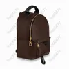 Luxurys classici Borse firmate da donna Borsa da scuola in vera pelle Borsa stile zaino Portafogli MINI FLOWER borsa con molle a palmo Lady Travel Sport Outdoor Packs Bag