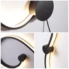 Wall Lamp Postmodern Simple LED Stairs Light Bedroom Sconce S-shaped Aluminium Corridor Aisle Lights1