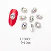 Tamax NAR012 1 pc diamant soleil oeil de chat forme ongles strass bijoux nail art décorations mode ongles cristal accessoires