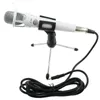 Neues E300 Kondensator-Handmikrofon XLR Professionelles Großmembran-Mikrofon mit Ständer für Computerstudio-Gesangsaufnahmen-Karaoke