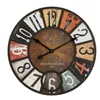 خشبي خمر الصناعية ساعة المعيشة ساعة الحائط ساعة كتم ساعة كتم أمريكا الريفية الديكور 201118